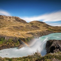 Salto Grande waterfall in Torres del Paine NP, Chile