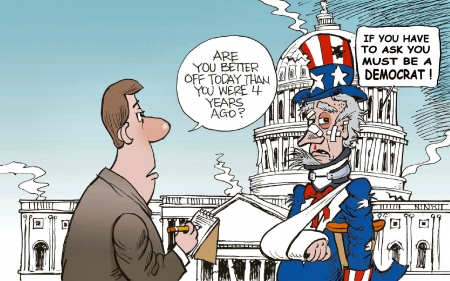 Crippled America - white house, media, uncle sam, America