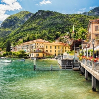 Lake Front Terrace of a Restaurant, Menaggio, Lake Como