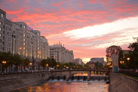 Dambovita River In Bucharest Romania - river, dambovita, romania, bucharest