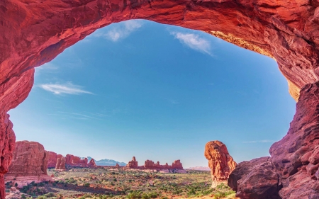 Arches National Park, Utah - arch, landscape, rocks, sky, usa