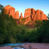 Cathedral Rock Sedona, Arizona Just Before Sunset