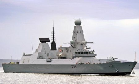 Carrier Strike Group 21 Air Defence Destroyer HMS Diamond Daring Class