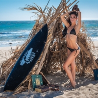 Bikini Model on Malibu Beach
