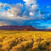 Utah sunrise, somewhere between Zion and Hurricane