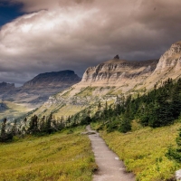 View from the Highline Trail. Glacier National Park