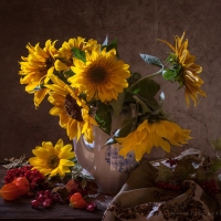 Still life with Sunflowers