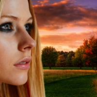 Avril Lavigne-Beautiful Background-Wallpaper