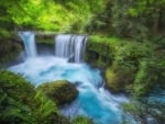 Waterfall in the Oregon Forest