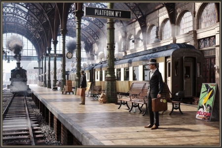 Morning Train on Platform 7