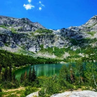 Silver Lake, nestled at the top of the Wasatch Mountains