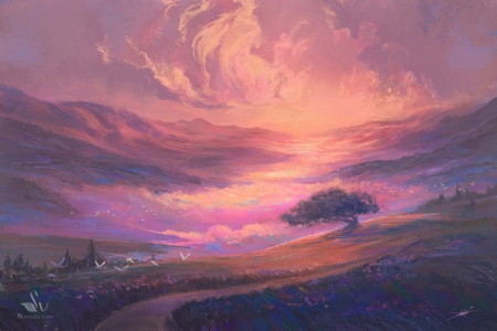 Fantasy Land - art, fantasy, paint, world