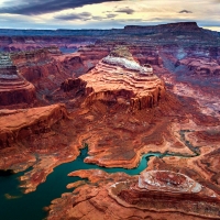 Areal image of lake Powell, Arizona