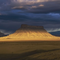 Last Line of Light Before a Desert Rain, Utah