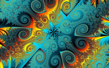 Fractal Spirals - 3D and CG & Abstract Background Wallpapers on Desktop ...