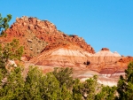 Colorful butte above the Paria, Utah ghost town