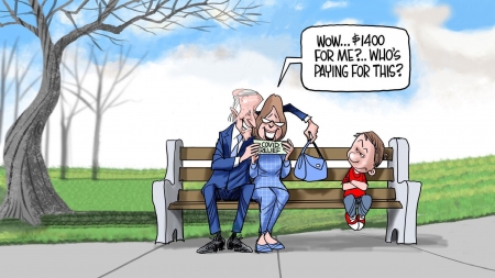 Stimulus Fail - thief, biden, stimulus, creepy, ripoff