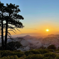 Looking west from the West Rim, Zion National Park, Utah