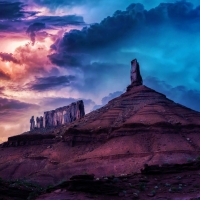 Thunderstorms in Castle Valley, Utah