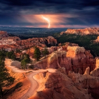 Lightning Over Bryce Canyon