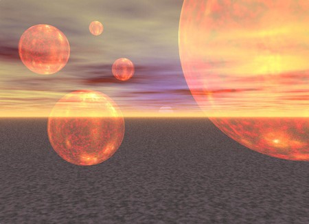 Multi-Sun - abstract, 3d and cg