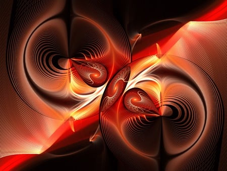 Supernova - supernova, fractal, abstract, orange, wallpaper