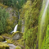 Green Waterfall Beautiful