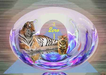 2010 YEAR OF THE TIGER - chinese, zodiac, tiger, year