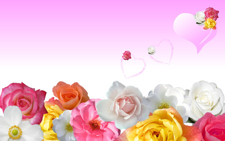 flower power wallpaper rose. jpg - roses, power, heart