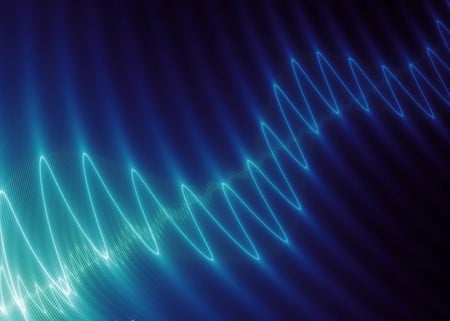 Sound Waves - 3d and cg, abstract, blue