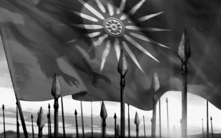 ALEXANDER - black, alexander the grate, movies, entertainment, sun, flag, bergina