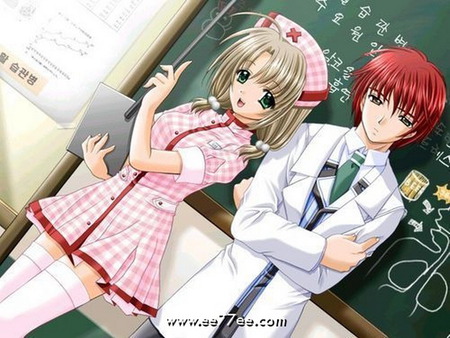 nurse learing - wallpaper, anime girl, other