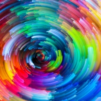 Rainbow swirl