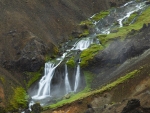 Heated Waterfall at Reykjadalur Thermal Hot Spring River in Iceland