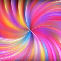 Swirl rainbow art