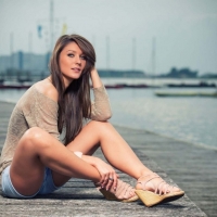 Brunette model