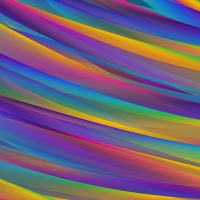 Abstract rainbow art