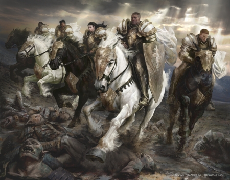 Valiant endeavor - horse, art, man, antonio j manzanedo, cal, knight, armor, fantasy, luminos