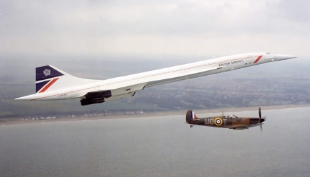 The Last Flight - military, aircraft, spitfire, concorde, flight, commercial