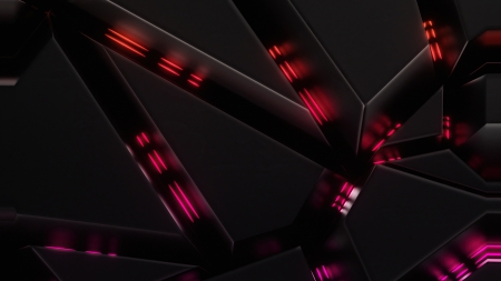 Joining Pieces Abstract Glow - glow, abstract, shapes, 3d abstract, 3d