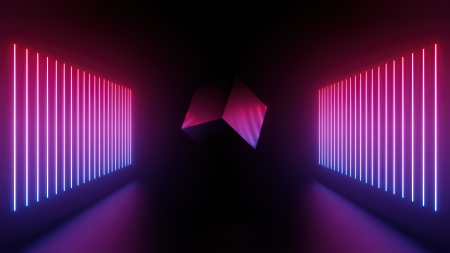 Artistic Cube Abstract - shadows, 3d, abstract, 3d abstract, cube, artistic