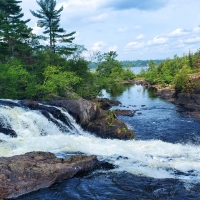 Atop the Kawishiwi Falls, Minnesota