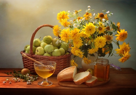 Still Life - flower, Still, cup, life