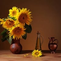 Still life with Sunflowers