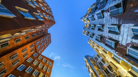 Buildings - up, architecture, buildings, sky