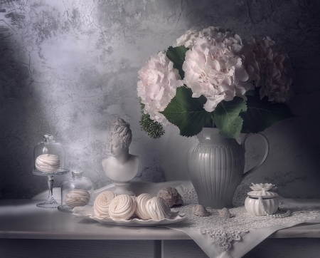 Still Life - jug, life, Stil, flower