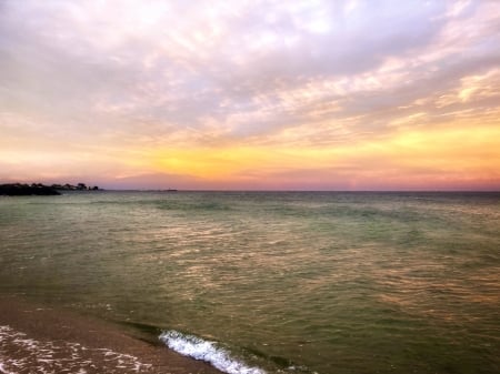 Winter Morning Beach - Winter, Water, Sky, Beach