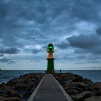 Mole Head Lighthouse Warnemnde Germany