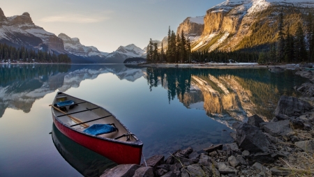 Nature - paradise, Nature, mountains, boats