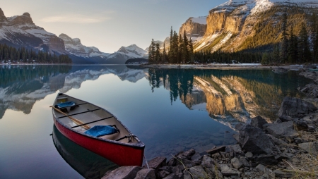 Nature - boats, paradise, mountains, Nature